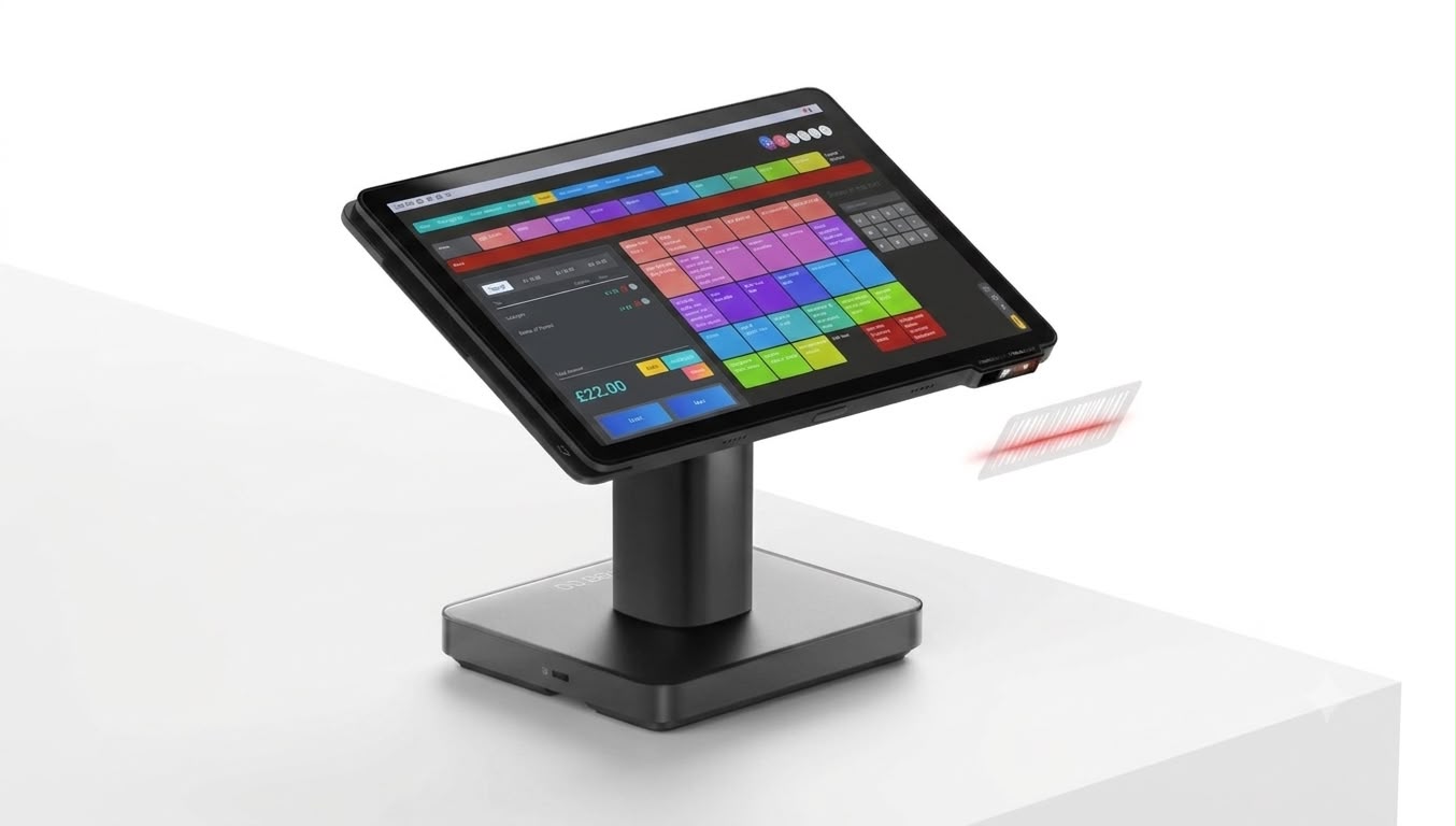 Screenshot of the Libra EPOS till software taking an order